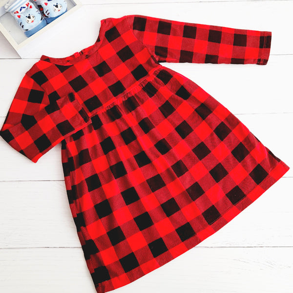 Vestido Algodón cuadrillé Marca Wonder Nation 18 M Estado Tiki taka