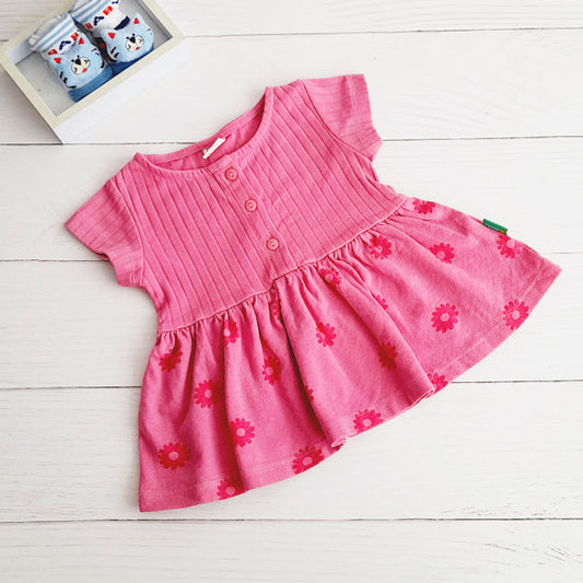 Vestido Algodón Diseños Marca Ficcus 3-6 M Estado Tiki taka