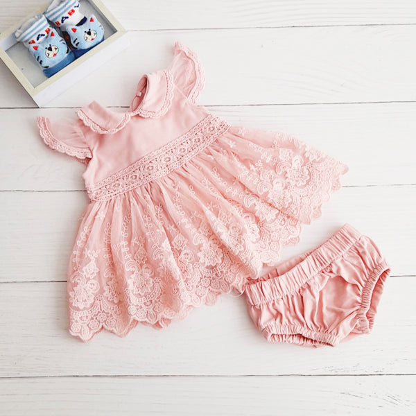 Vestido Algodón Palorosa Marca Limonada 3 M Estado Tiki taka