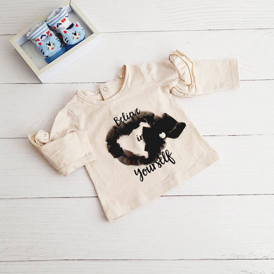 Polera Algodón Beige Marca Limonada 3 M Estado Tiki taka