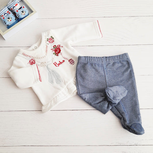 Conjunto Algodón Multicolor Marca Limonada RN Estado Casi tiki