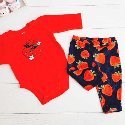 Conjunto Algodón Multicolor Marca Carter's 6 M Estado Casi tiki