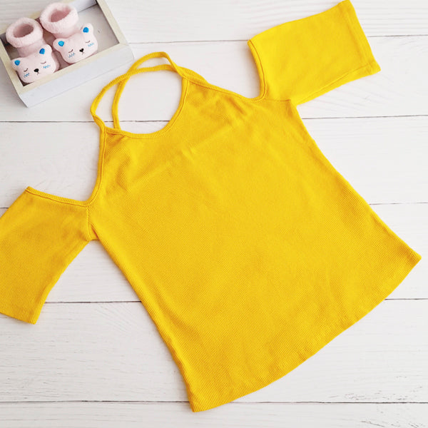 Polera Algodón Amarillo Marca Otra 10 A Estado Casi tiki