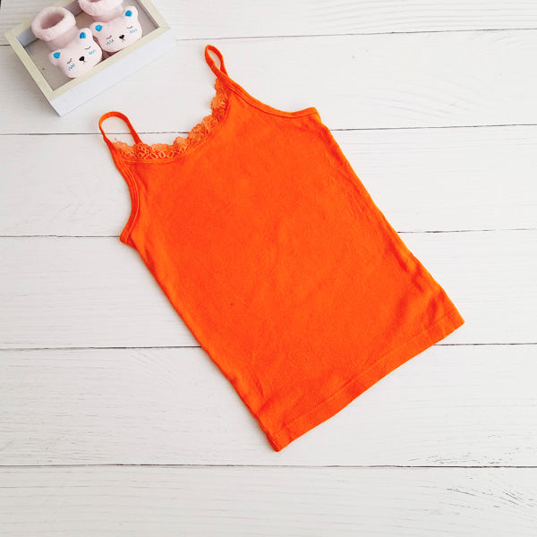 Polera Algodón Naranja Marca The Children's Place 5 A Estado Casi tiki