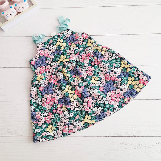 Vestido Algodón Multicolor Marca Yamp! 12 M Estado Casi tiki