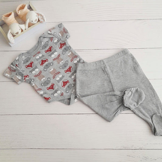 Pack Algodón Gris Marca Otra 0-3 M Estado Casi tiki