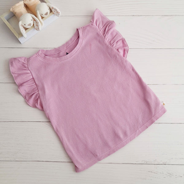 Polera Algodón Lila Marca Gap 5 A Estado Casi tiki