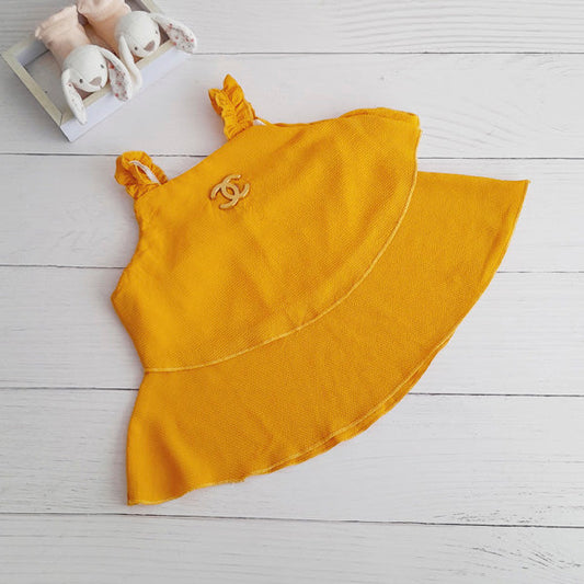 Blusa Algodón Amarillo Marca Otra 2 A Estado Casi tiki