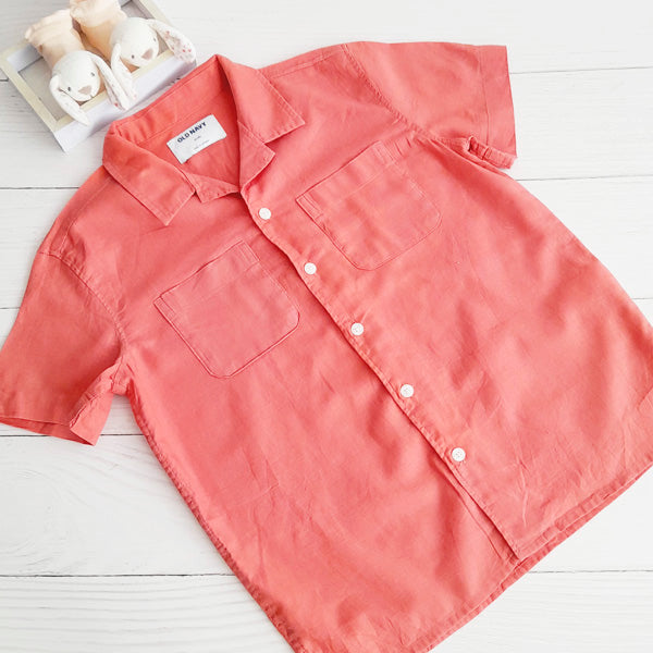 Camisa Algodón Damasco Marca Old Navy 8 A Estado Tiki taka