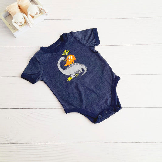 Body Algodón Azul Marca Garanimals 3-6 M Estado Tiki taka