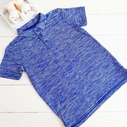 Polera Poliéster Azul Marca Otra 6 A Estado Tiki taka