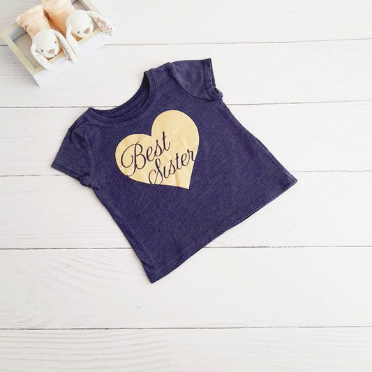 Polera Algodón Multicolor Marca The Children's Place 12-18 M Estado Casi tiki