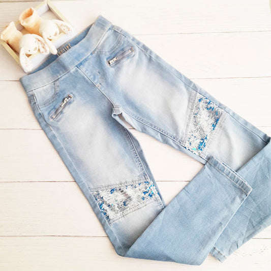 Calza Algodón Celeste Marca Otra 8 A Estado Tiki taka