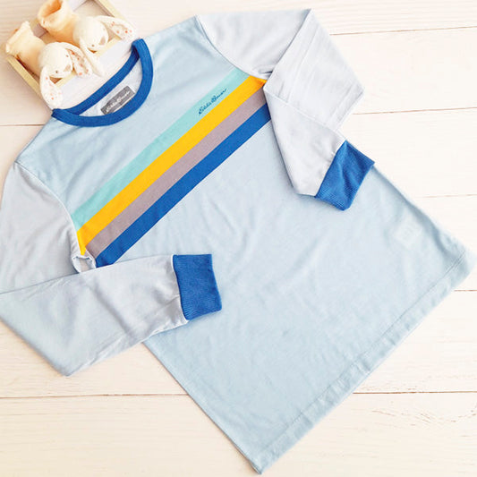 Polera Poliéster Celeste Marca Otra 7 A Estado Tiki taka