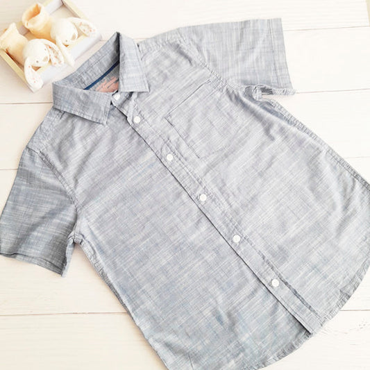 Camisa Algodón Celeste Marca Cat & Jack 8 A Estado Tiki taka