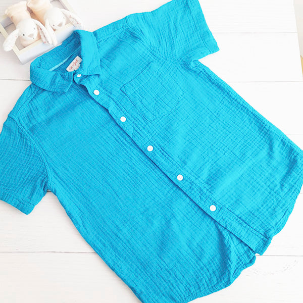 Camisa Algodón Calipso Marca Cat & Jack 8 A Estado Tiki taka