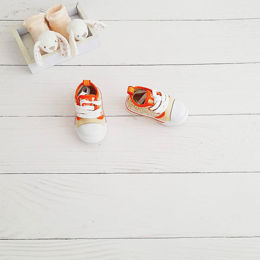 Zapatilla dura Lona Multicolor Marca Bubble gummers 18 Estado Nuevo