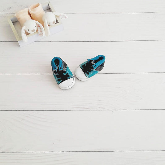 Zapatilla blanda Lona Multicolor Marca Pillin 0-3 M Estado Casi tiki