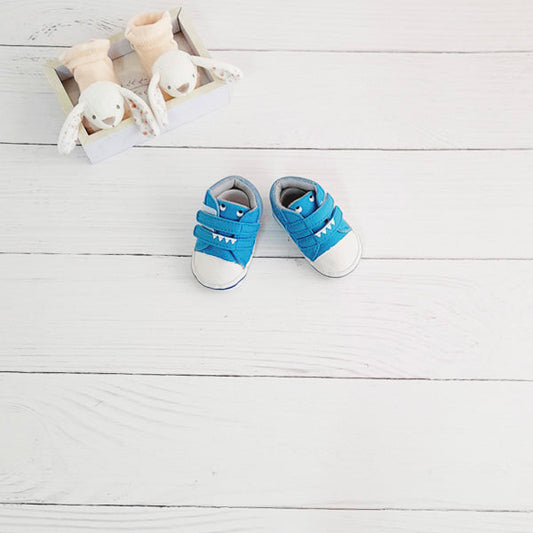 Zapatilla blanda Lona Celeste Marca Urb 15 Estado Tiki taka