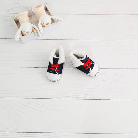 Botín blando Lona Azul Marca Yoko 17 Estado Casi tiki