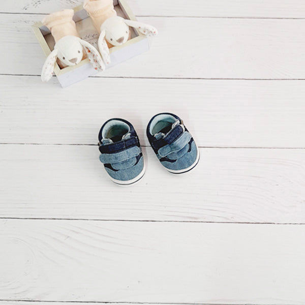 Zapatilla blanda Lona Celeste Marca Opaline 15 Estado Casi tiki