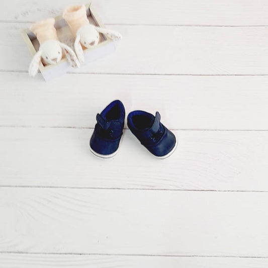 Zapato blando Cuerina Azul Marca Opaline 16 Estado Casi tiki