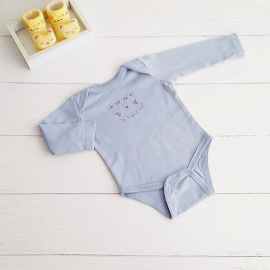 Body Algodón Celeste Marca Colloky 3-6 M Estado Tiki taka