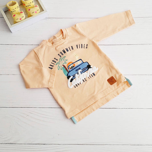 Polera Algodón Diseños Marca 4kids 6 M Estado Casi tiki