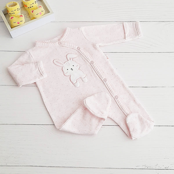 Osito Algodón Rosa Marca Baby harvest RN Estado Casi tiki