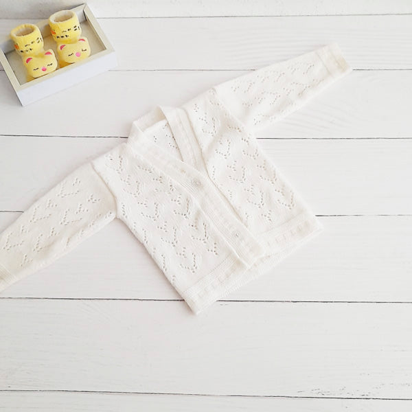 Chaleco Tejido Blanco Marca Genérica 3-6 M Estado Casi tiki