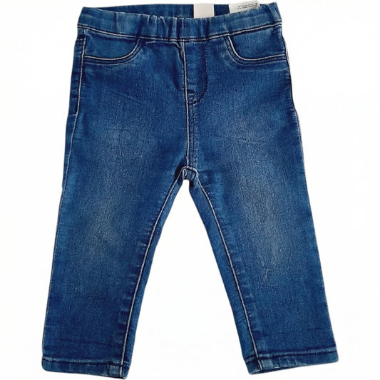 Calza Algodón Azul Marca Hym 6-9 M Estado Casi tiki