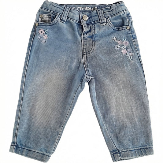 Pantalón Algodón Celeste Marca Tribu 9 M Estado Casi tiki