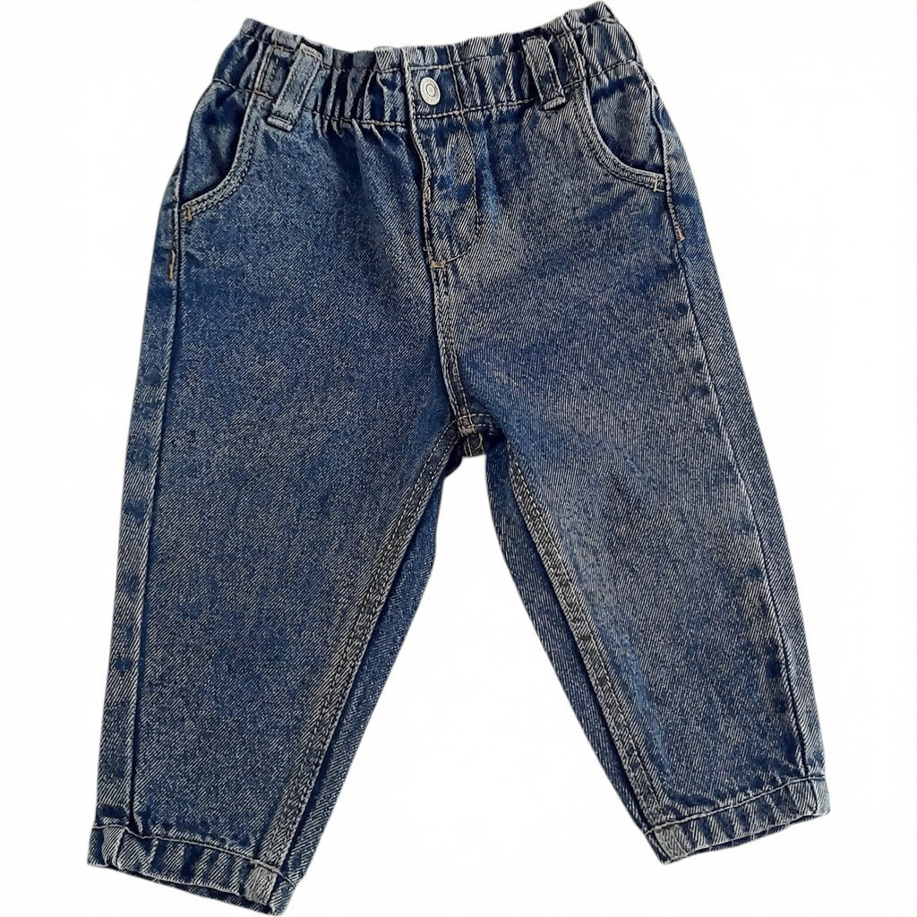 Jeans Mezclilla Azul Marca Tribu 12 M Estado Casi tiki