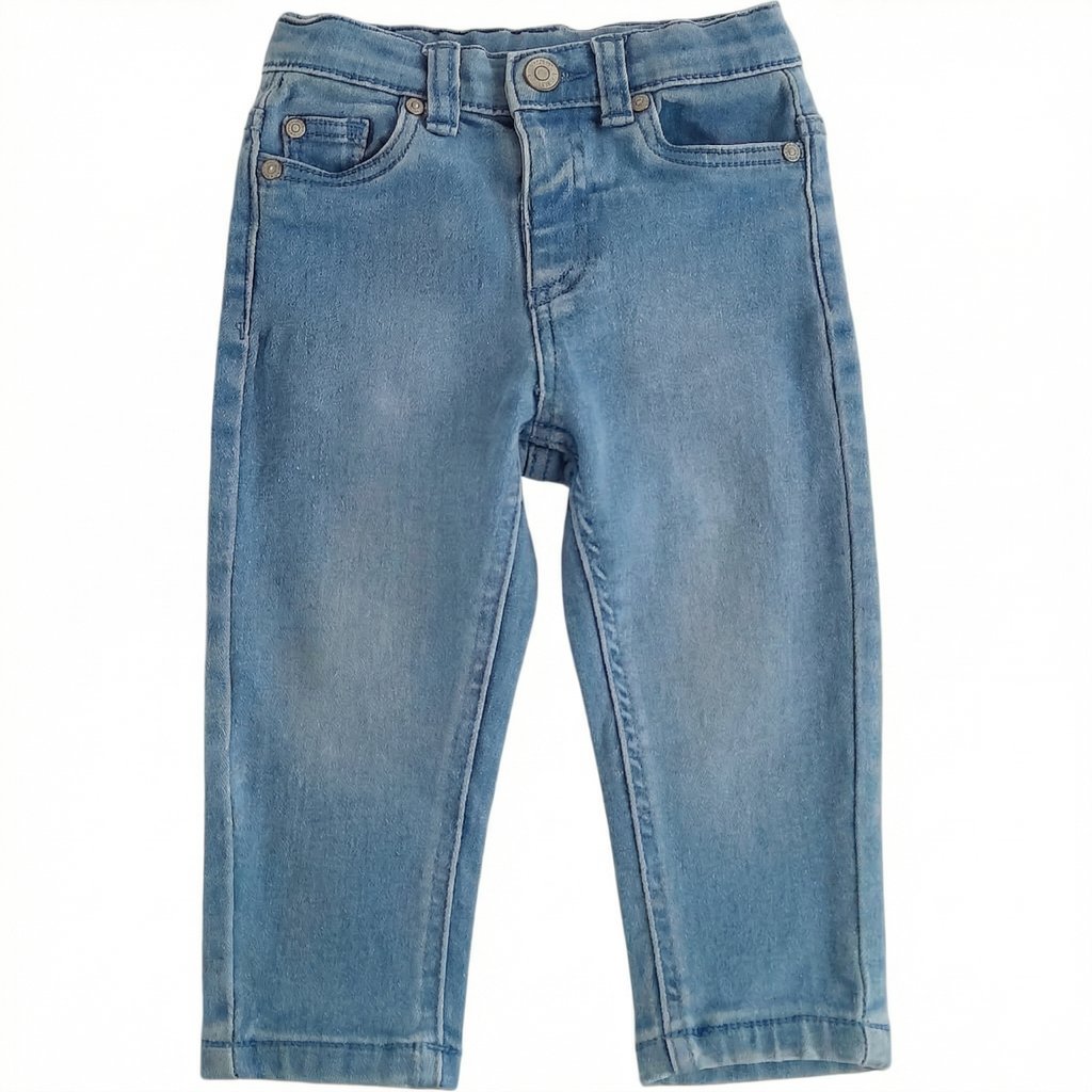 Pantalón Algodón Celeste Marca Tribu 12 M Estado Casi tiki