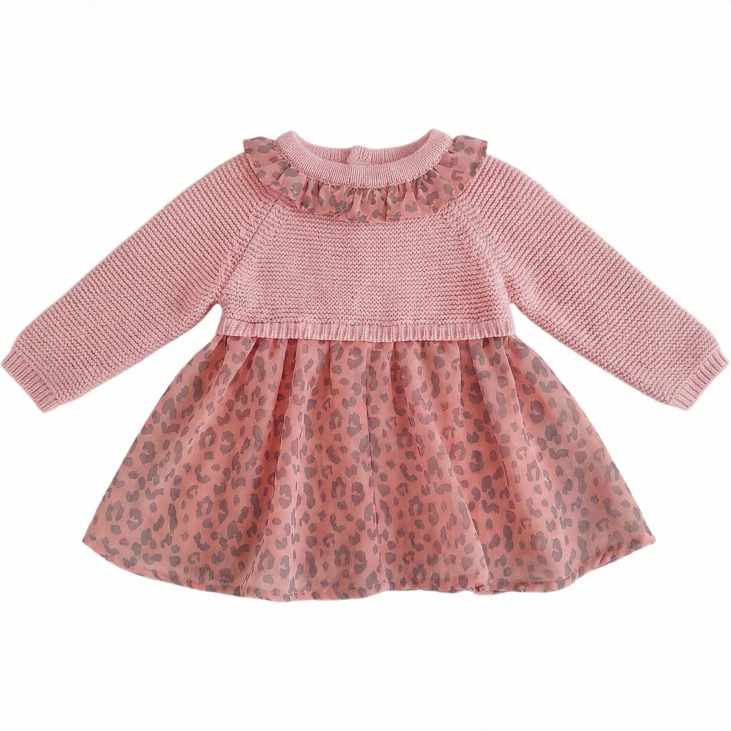 Vestido Tejido Rosa Marca Limonada 3 M Estado Casi tiki