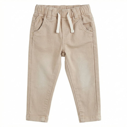 Pantalón Algodón Beige Marca Tribu 12 M Estado Casi tiki