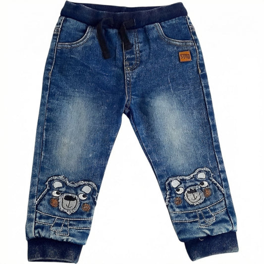 Pantalón Algodón Azul Marca Otra 12-18 M Estado Casi tiki