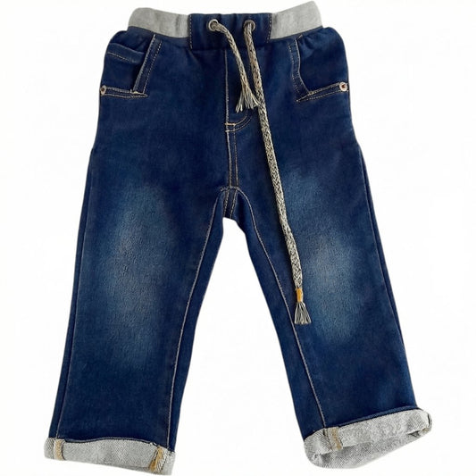 Pantalón Algodón Azul Marca Pillin 12 M Estado Casi tiki