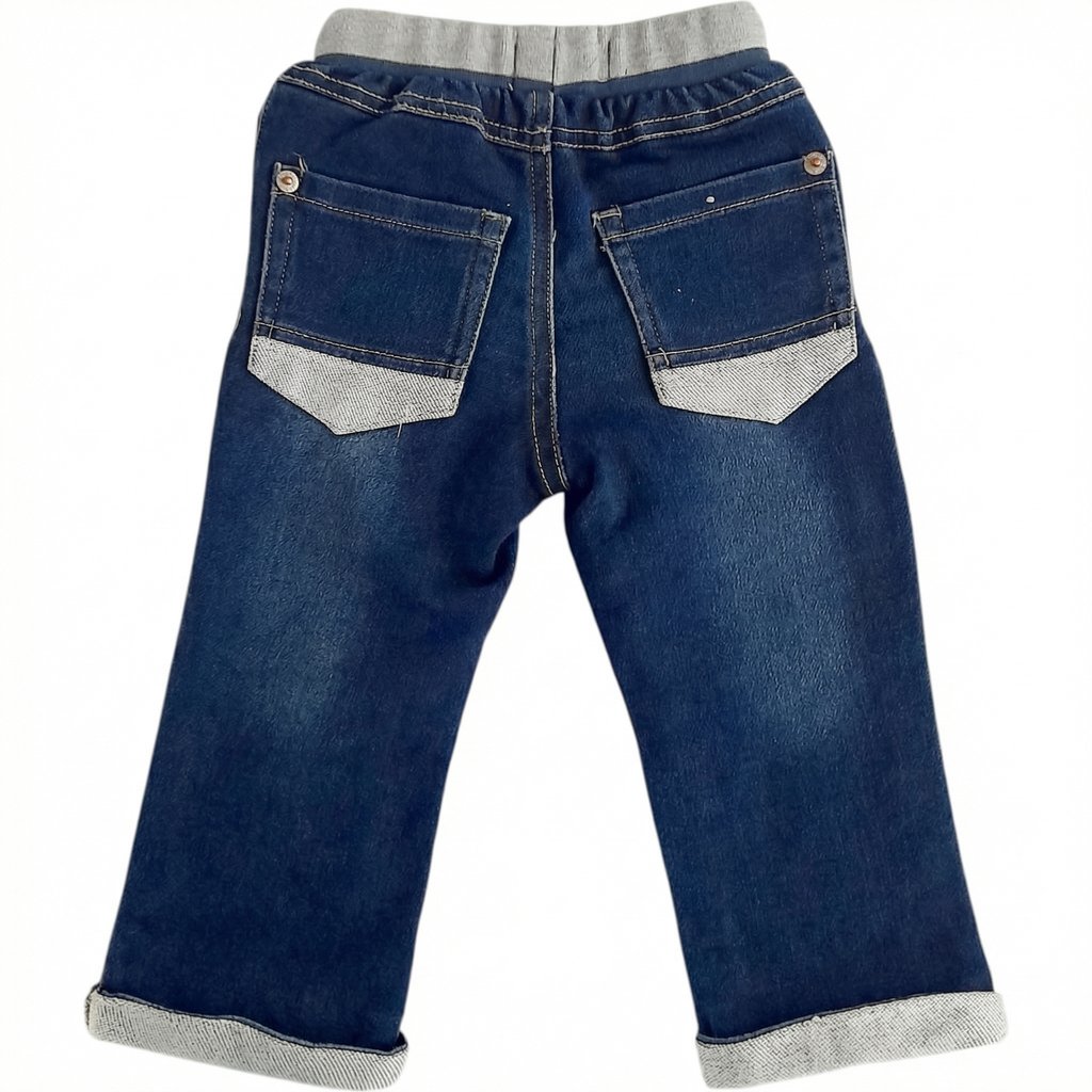 Pantalón Algodón Azul Marca Pillin 12 M Estado Casi tiki