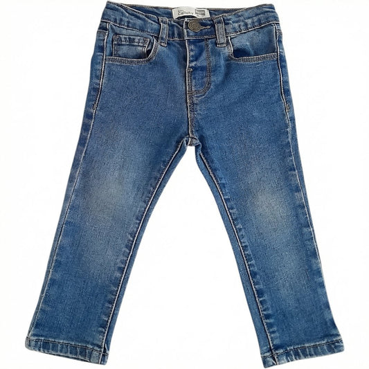 Jeans Algodón Azul Marca Colloky 12-18 M Estado Casi tiki