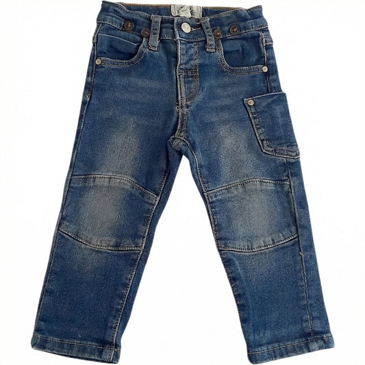 Pantalón Algodón Azul Marca Pillin 12 M Estado Casi tiki