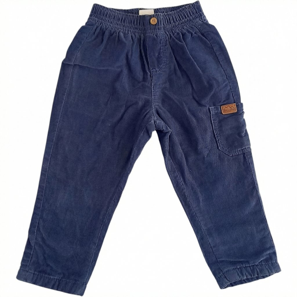 Pantalón Cotelé Azul Marca Tribu 12 M Estado Casi tiki