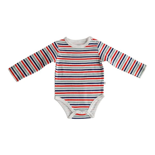 Body Algodón Rayas Marca Baby harvest 0-3 M Estado Tiki taka