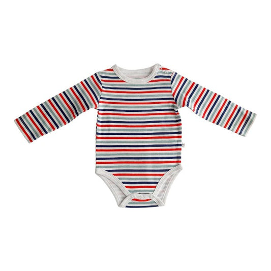 Body Algodón Rayas Marca Baby harvest 0-3 M Estado Tiki taka