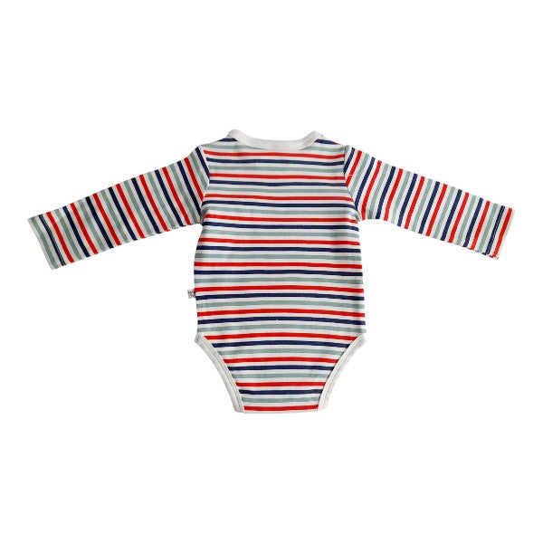 Body Algodón Rayas Marca Baby harvest 0-3 M Estado Tiki taka