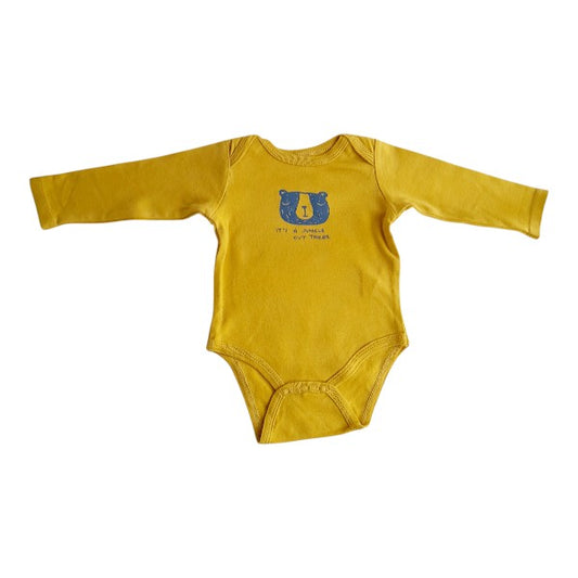 Body Algodón Amarillo Marca Colloky 3-6 M Estado Tiki taka