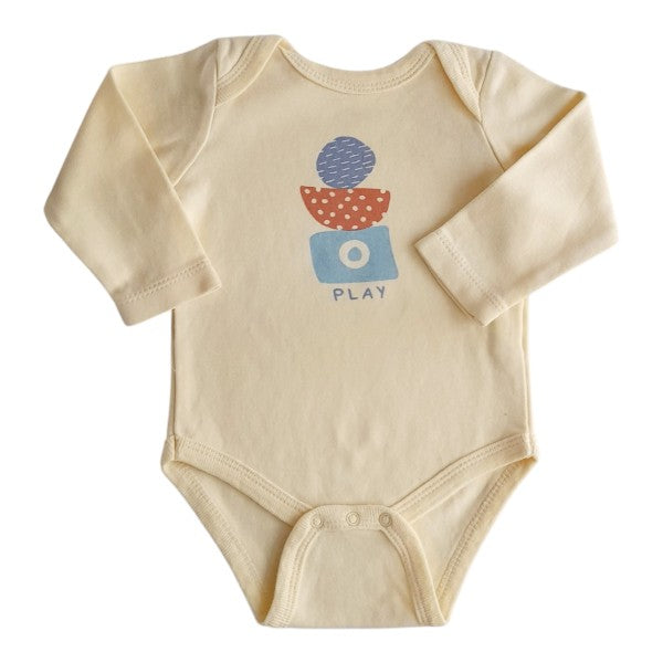 Body Algodón Amarillo Marca Colloky 3-6 M Estado Tiki taka