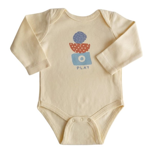 Body Algodón Amarillo Marca Colloky 3-6 M Estado Tiki taka