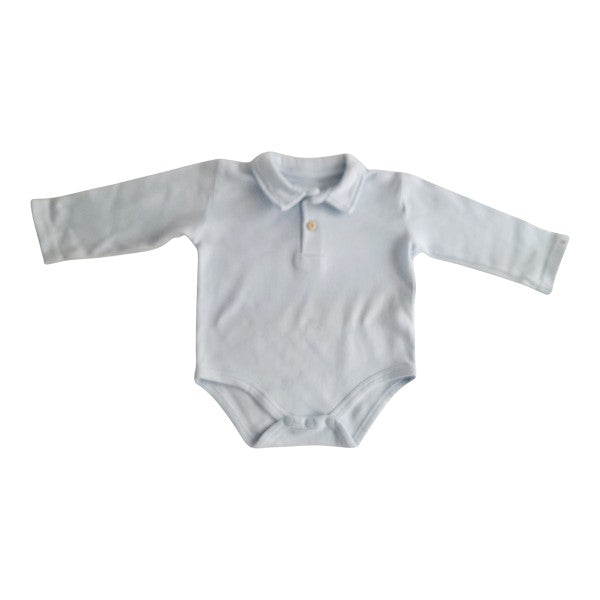 Body Algodón Celeste Marca Tribu 3-6 M Estado Tiki taka