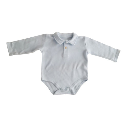Body Algodón Celeste Marca Tribu 3-6 M Estado Tiki taka